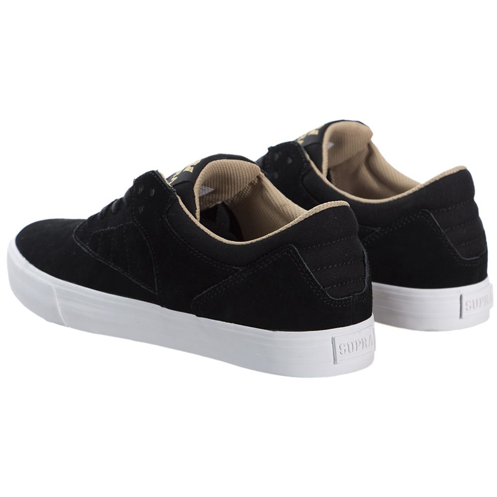 Baskets Basses Supra Phoenix Noir Black/White Homme | KKP-59731448